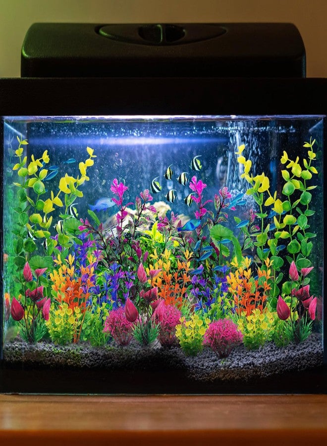 مجموعة نباتات اصطناعية من كوزو، 25 قطعة، لتزيين أحواض السمك، مقاس 6.5 × 4.7 × 1.5 بوصة، قطعة واحدة، ملونة، بلاستيكية، للاستخدام الداخلي، 25 قطعة - Image 4